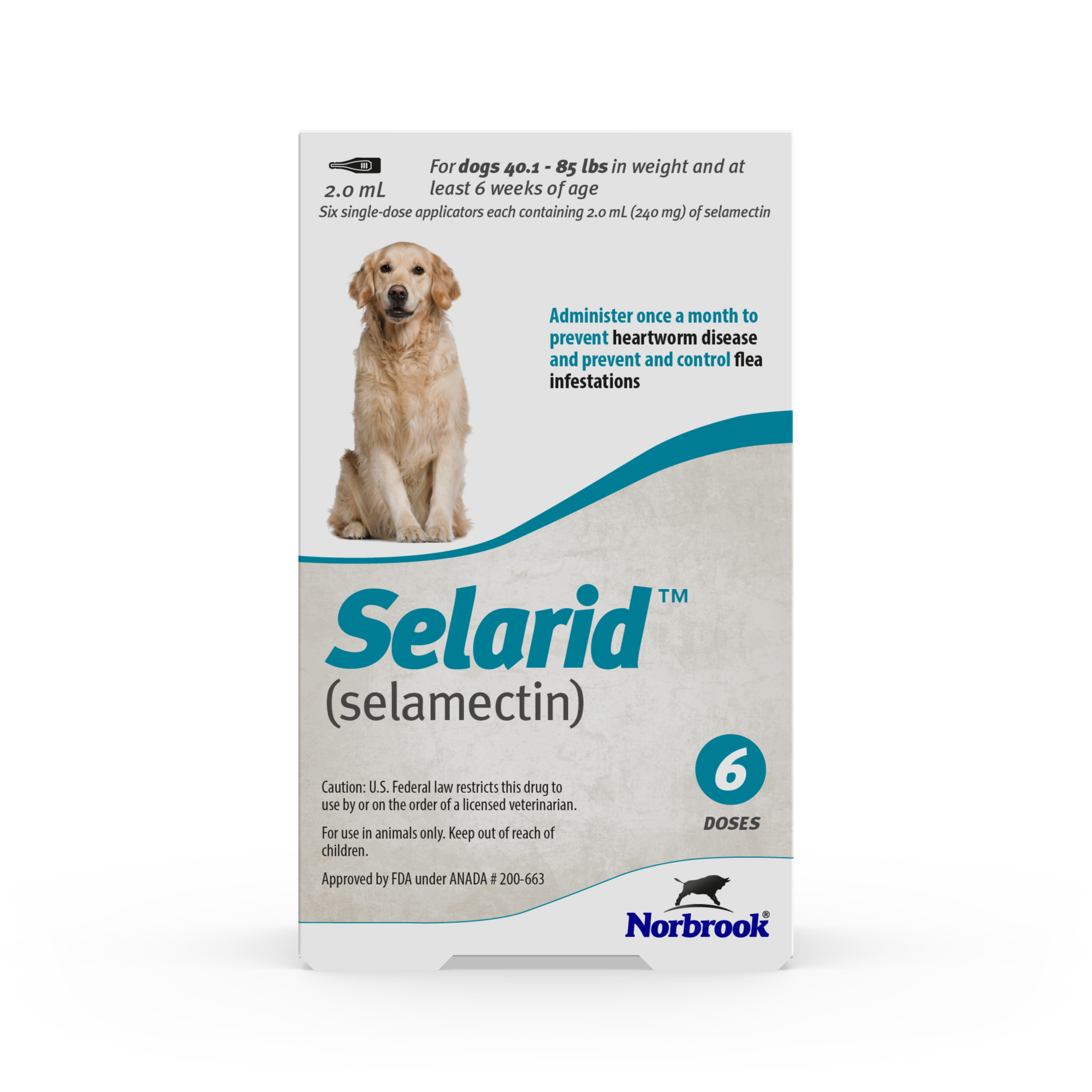 SELARID LARGE K9 40-85lbs 6PK [TEAL] *generic Revolution